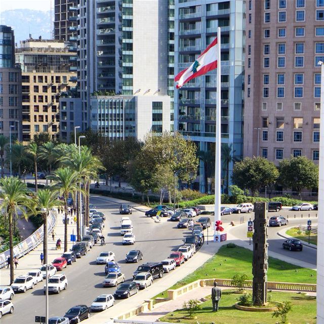 We’ll keep our flag flying... 🇱🇧🇱🇧...  beirut  lebanon_living_legacy ... (Minet el Hosn)