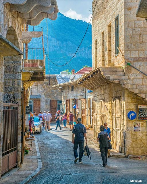 We wander through old sreets, and pause before the age stricken houses,... (Douma, Liban-Nord, Lebanon)