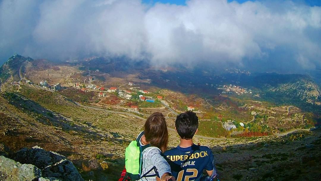 We watch and wait for the clouds to consume us!  themountaineers ... (Ehden, Lebanon)