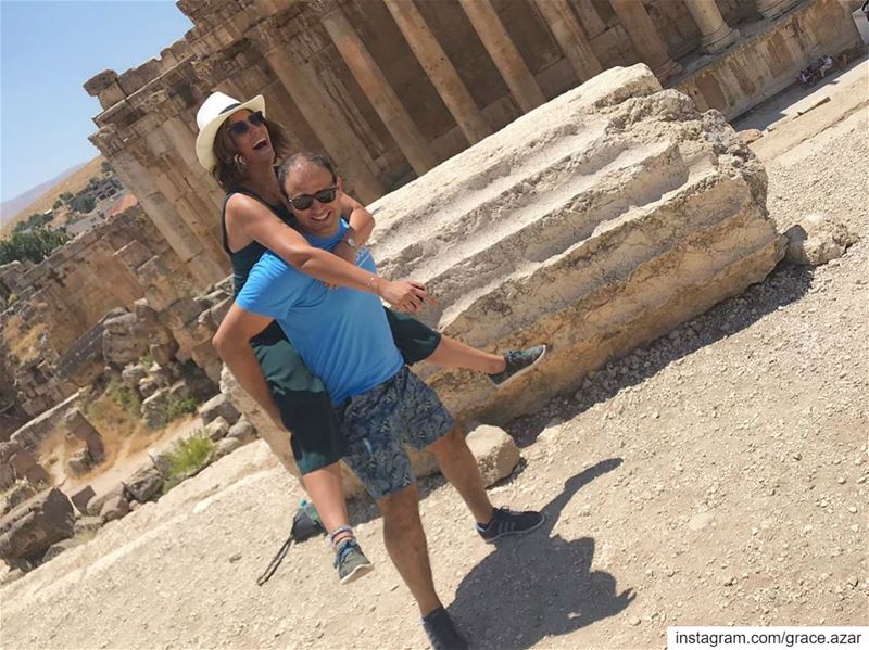 We were both Happy in Baalbek.Amorino definitely less than me.... (Baalbek, Lebanon)