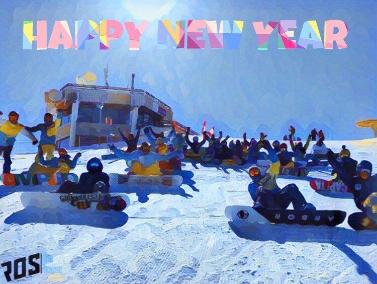 We wish you a Happy & Wonderful New Year 🎉 with lots of POWPOW ❄️❄️@rosth (Republic of Sports - The House)