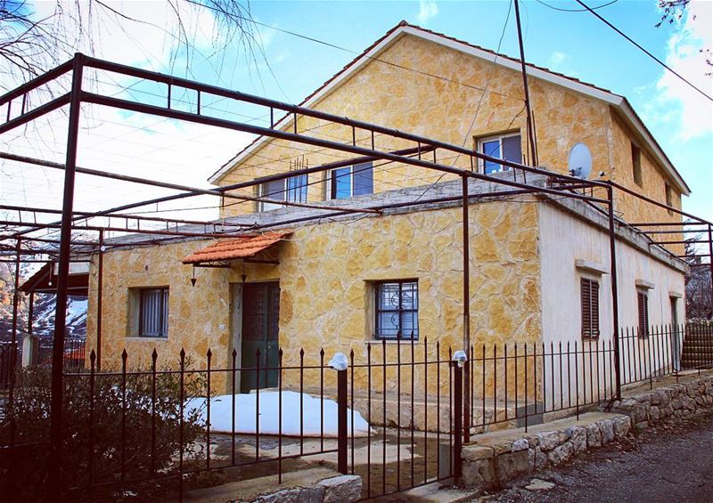 Welcome home home  snow  winter  mountain  village  architecture ... (El Laklouk, Mont-Liban, Lebanon)