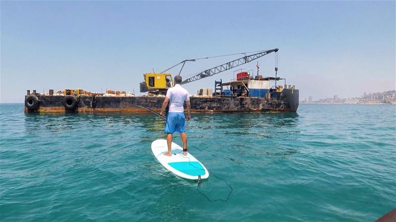 What a beautiful day! Two hours cruise in the sea on our SUPs. We are... (Bay Of Jounieh)