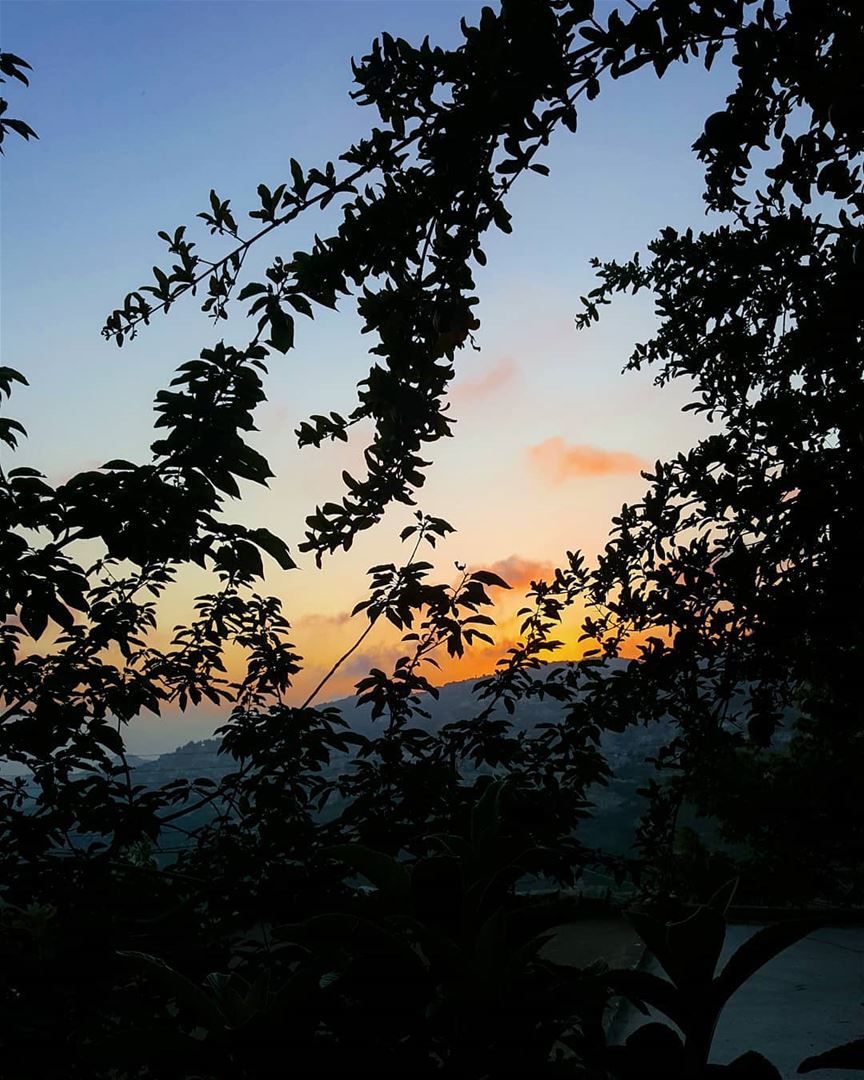 What a beautiful evening. Hello 🖐🏻💙💛 ........... Lebanon ... (Beit Ed-Deen, Mont-Liban, Lebanon)