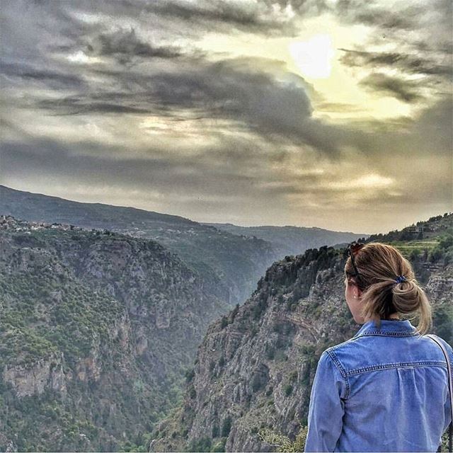 What a view😍💙😍💙😍💙 From Valley Qannoubin by @mostlyfad 😍💙😍💙😍💙😍�