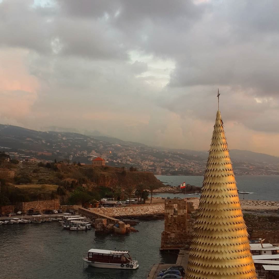 What a wonderful view from the top of the hotel!  byblos hotel jbail...