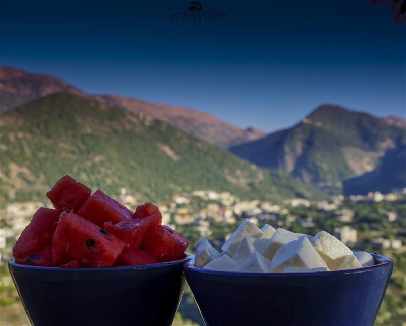 what about watermelon and cheese 🍉🧀• • •  chouf  shoufreserve  lebanon...