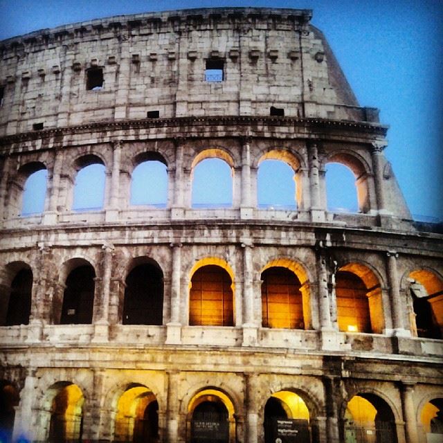 What an impressive building.....the famous  Colosseum! Roma  Rome  Roman...