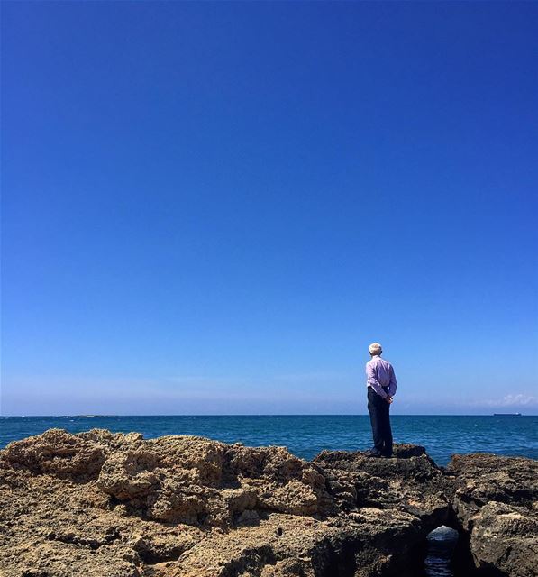 What I took from you. dad  father  sky  sea  promenade  bythesea  wind ... (Tripoli, Lebanon)