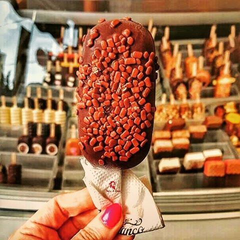 What's better than a chocolate chip ice cream from @orsobiancogelateria on...