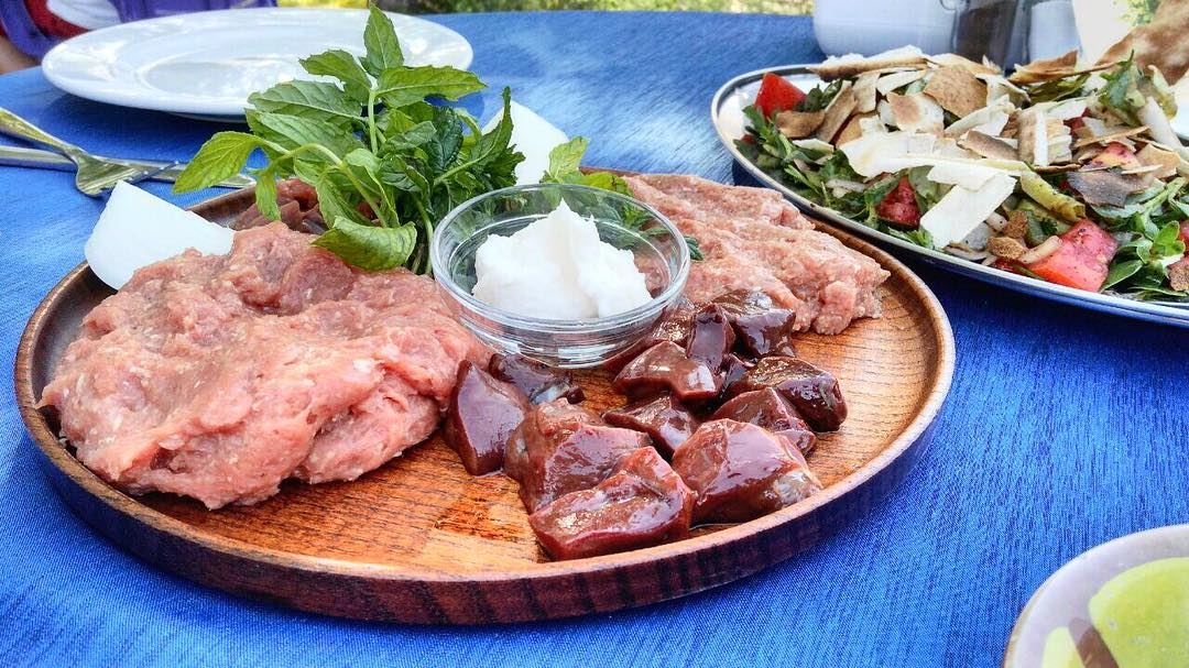 What's better than a typical Lebanese Lunch in the mountains on a Monday ?... (3youn Orghosh)