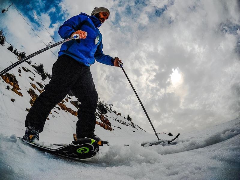 What's better than skiing?!Skiing with a camera 😁  ski  snow  slopes ...