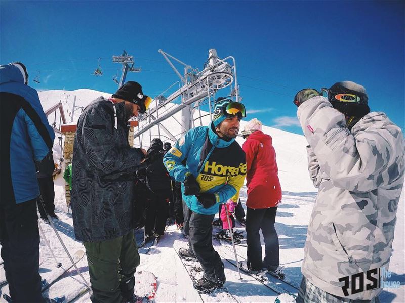"Whatchu say? Slopes are dope?!" Harmonizing on the slopes and spitting... (Mzaar Ski Resort)