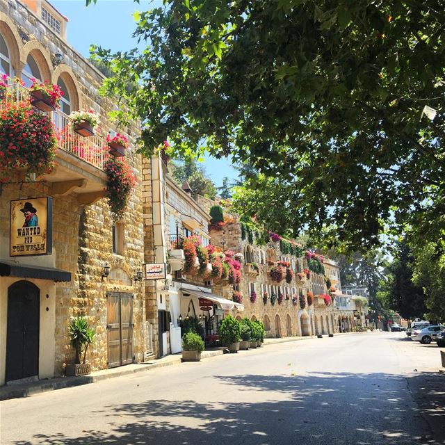  whatsuplebanon  colorful  flowers  beautiful  architecture  stonewalls ... (Broummâna, Mont-Liban, Lebanon)
