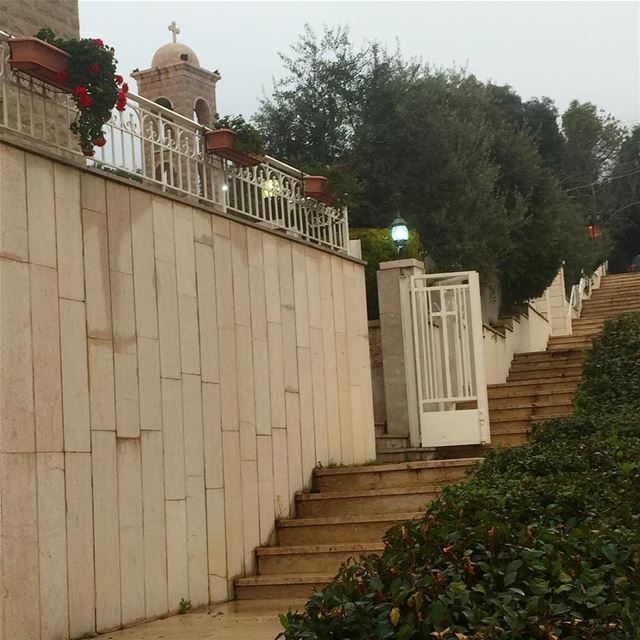  whatsuplebanon  ptk_lebanon  photography  church  stairs  lebanon ... (Ste Therese Shayle)