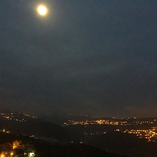  whatsuplebanon  wanderlust  mountains  livelovelebanon  moon  moonlight ...