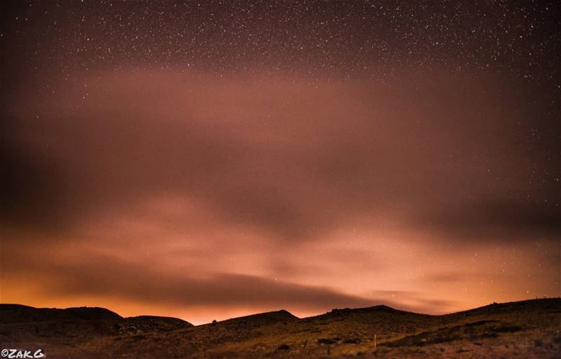 When clouds decide to visit you at night  clouds  nightview  lebanon ... (Kfardebian)