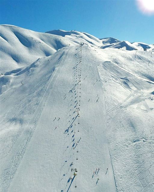 When everything feels like an uphill struggle, Just think of the view from... (Mzaar Ski Resort Kfardebian)