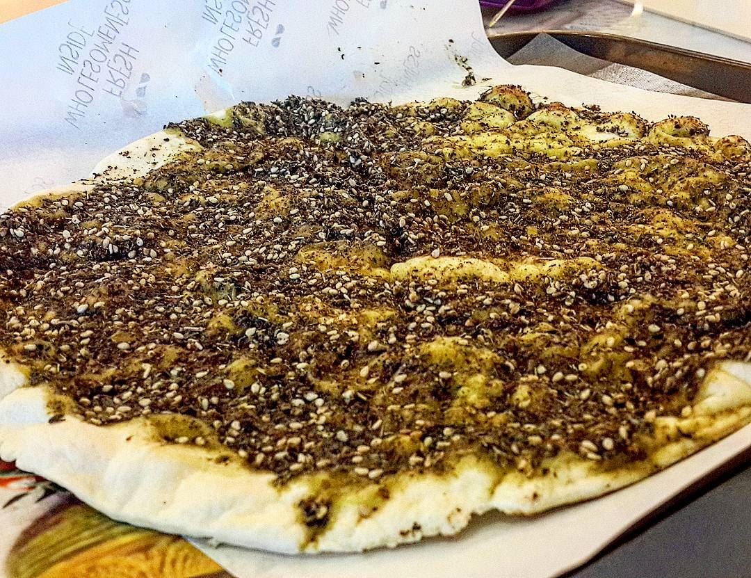 When for once you actually eat a Zaatar 