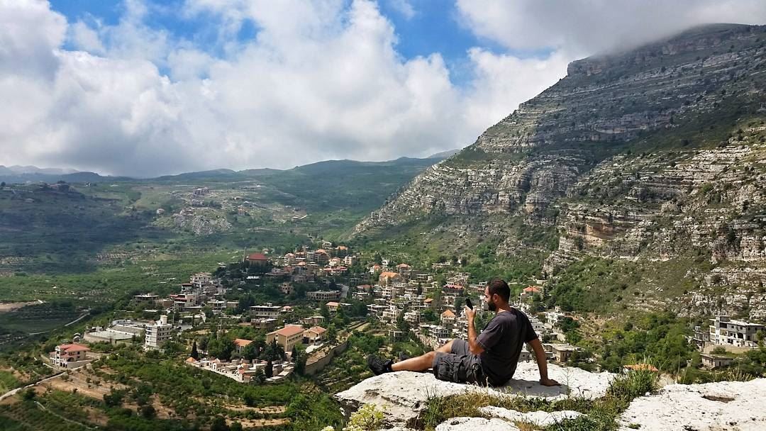When God pushes you to the edge, trust Him fully because two things can... (Akoura, Mont-Liban, Lebanon)