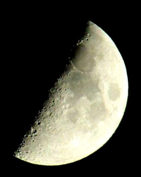 When I look at the moon...  themoontonight  halfmoon  moonlight  moonrocks... (Miziâra, Liban-Nord, Lebanon)