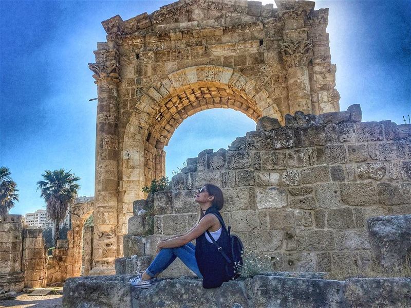 When in Tyre! 🍀......... lebanon  southlebanon  tyre  tyreruins... (Tyre, Lebanon)