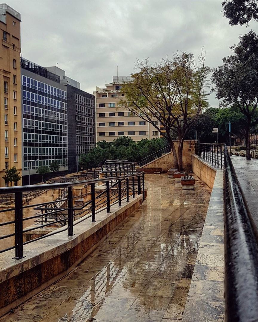 When it rains...☔Everything becomes clearer..🌧🌫🌦📍Bab-Idriss -... (Downtown Beirut)
