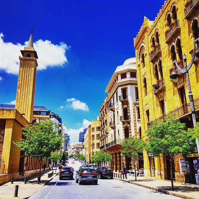 When it rains, it pours.. but soon, the sun shines again.... (Downtown Beirut)