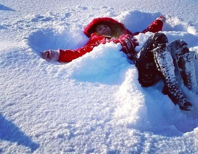 When it snows, you have two choices: shovel or make snow angels 👼❄⛄💓... (Ehden, Lebanon)