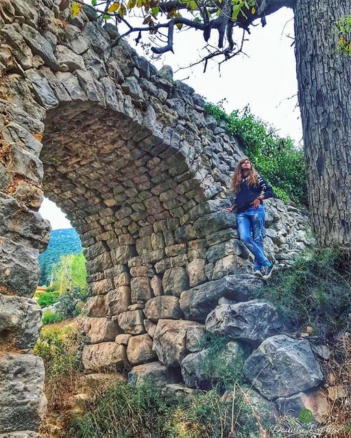 When my heart is overwhelmed, lead me to the rock that is higher than I 🍃... (Hakel, Mont-Liban, Lebanon)