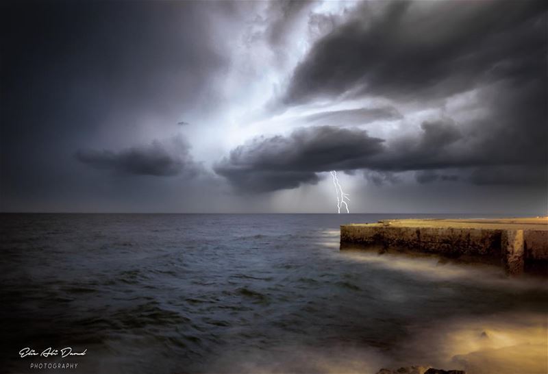 When nature is angry, go inside and stay warm! Personally, I have a storm... (`Amshit, Mont-Liban, Lebanon)