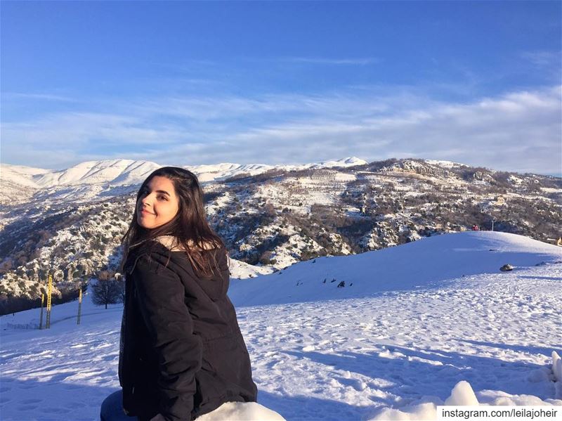 When snow falls... livelovefaraya  faraya  motherearth  myescape  serenity... (Faraya, Mont-Liban, Lebanon)