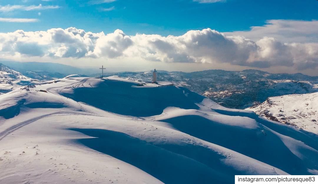 When snow falls, nature listens... snow  winter  nature  lebanon  ski ... (Faraya, Mont-Liban, Lebanon)