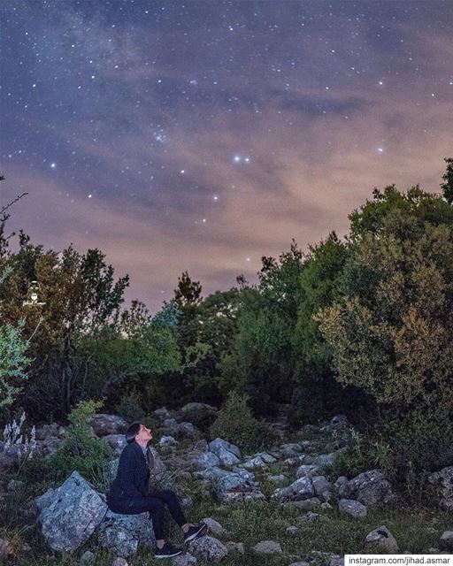 When Stargazing is life!!!🤓... (جبال لبنان بيروت)