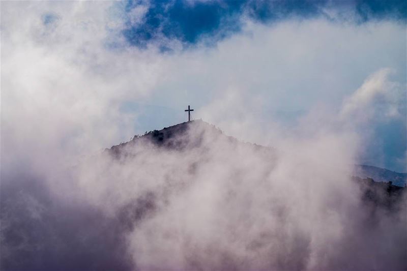 When the cross rise above...  lebanon  ehden  photography   nikon ... (Horsh Ehden)