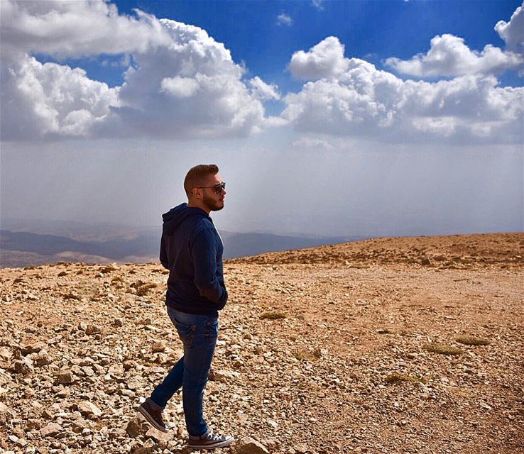 When the path reveals itself, follow it 🌫 .. sky  clouds  mountain ... (The Cedars of Lebanon)