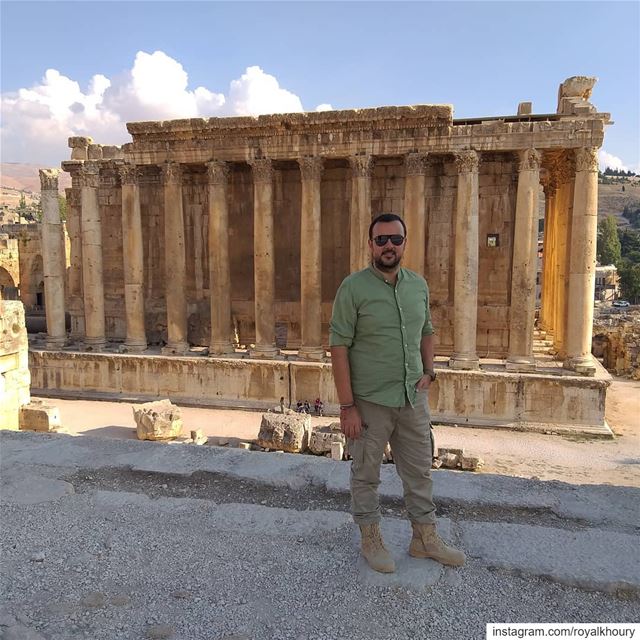 When visiting  baalbek  royalkhoury  pepejeans  pepejeanssunglasses ... (Baalbek , Roman Temple , Lebanon)