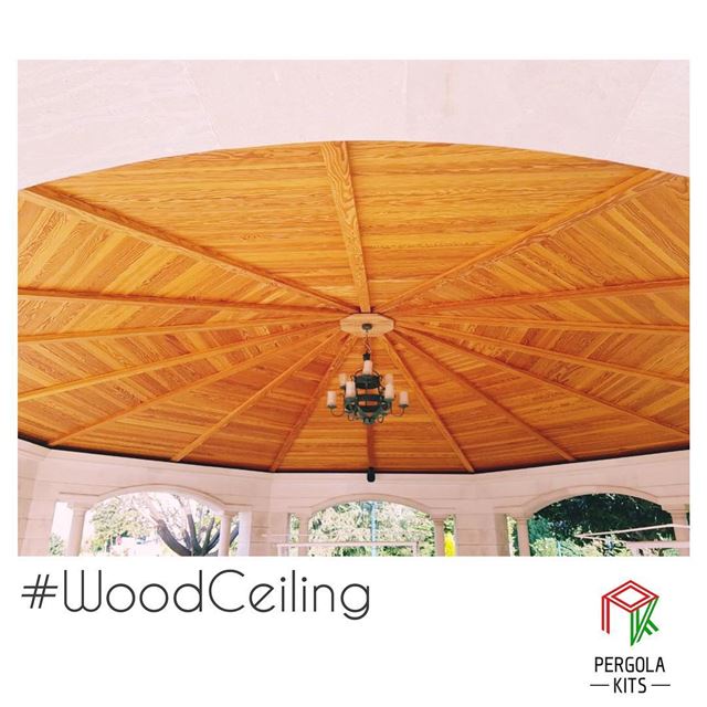 When we go Round!  PergolaKitsLebanon. Sunroom  Wood  Ceiling  Pergola ... (Zgharta)