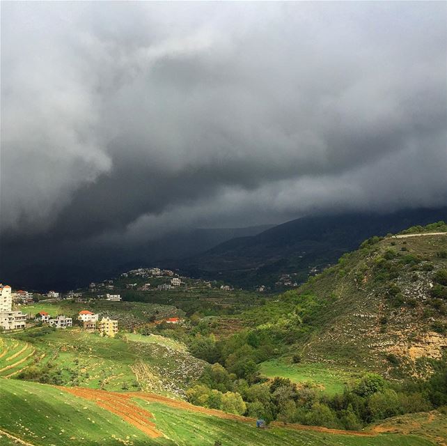 When  winter doesn’t want to leave  spring alone————————————————Photo... (Batloun, Mont-Liban, Lebanon)