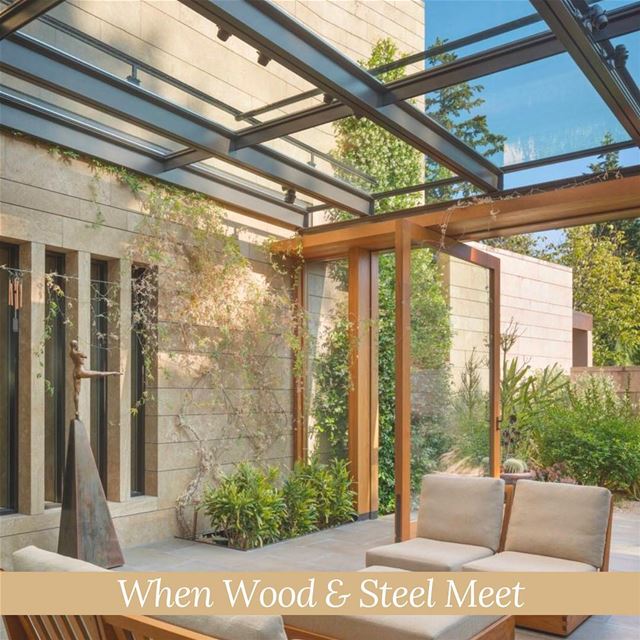 When Wood & Steel Meet! SomeInspiration PergolaKitsLebanon. Pergola ...