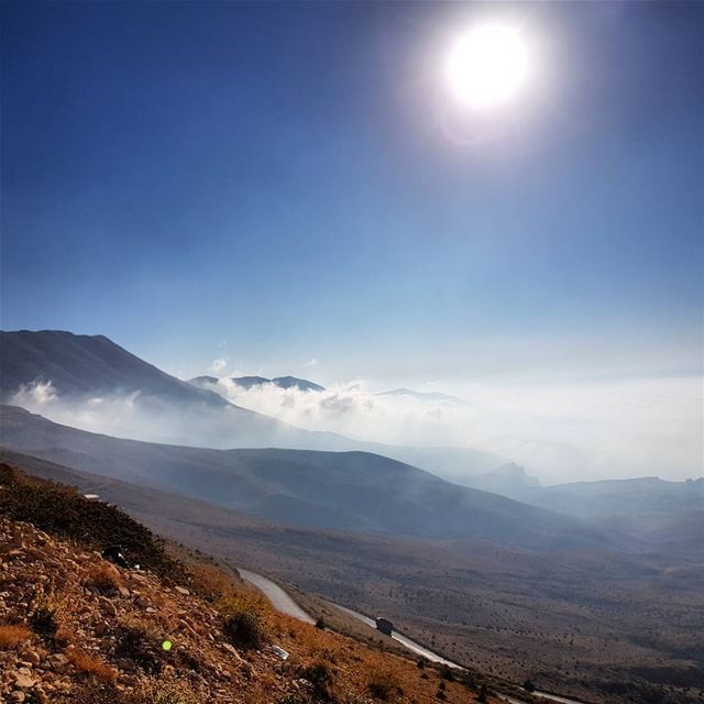 When you are above the sky 💙💙☁️⛅ livelovelebanon  cedersofgod ... (القرنة السودة)