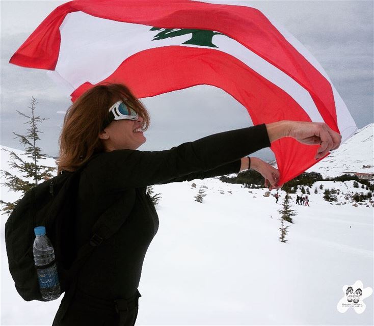 When you are proudly Lebanese🇱🇧wave your Lebanese flag 🇱🇧 Red ,white &... (Cedars of God)