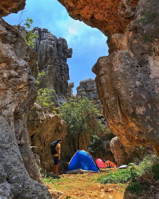 When you leave the campsite for a few minutes and then return to hear... (Skylodge Lebanon)