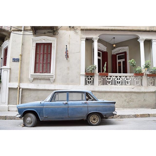 Whether it still functions or not, this car has become part of the house 💙 liveauthentic (Beirut, Lebanon)