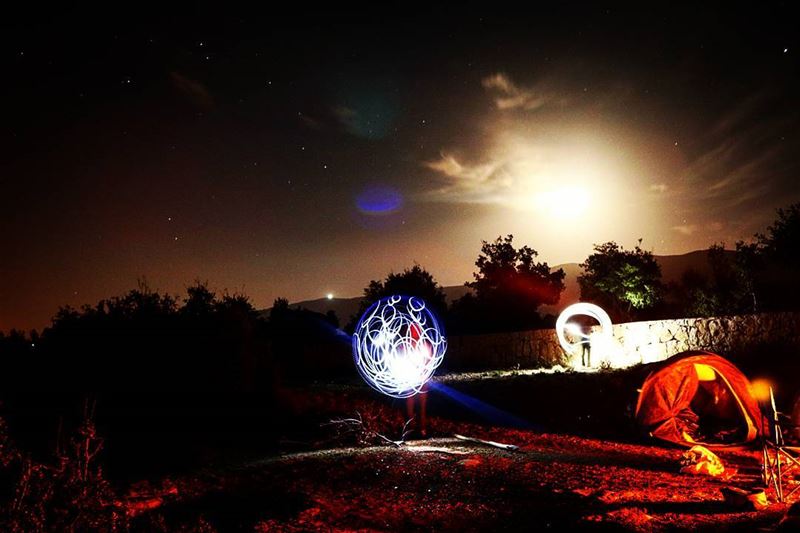 While cooking a huge light bubble to be sent to outer space, secret... (Kafr Nabrakh, Mont-Liban, Lebanon)