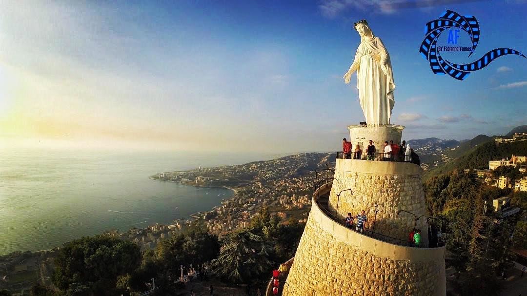 While she holds you hand , You cannot FALL !   blomshabeb  mothermary ... (Our Lady of Lebanon)