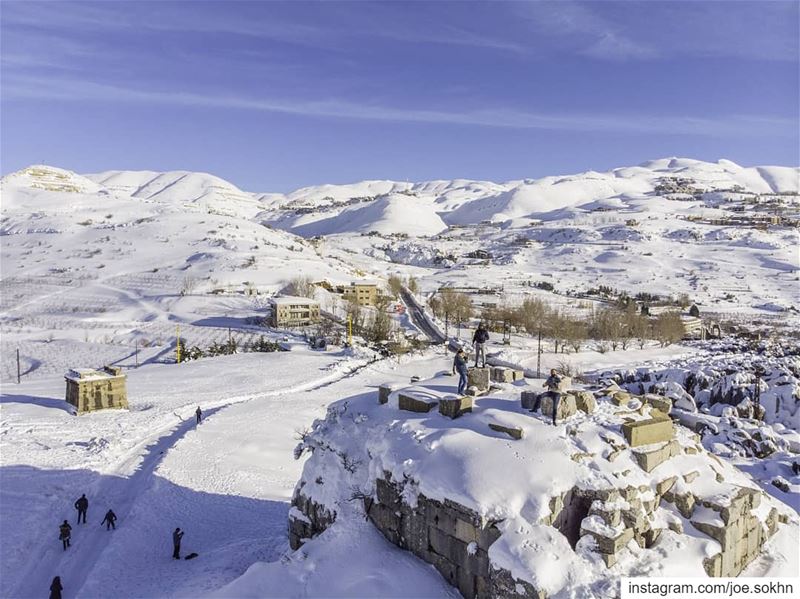 White Faqura ruins ❄.......... lebanon  livelovebeirut  faqura ...