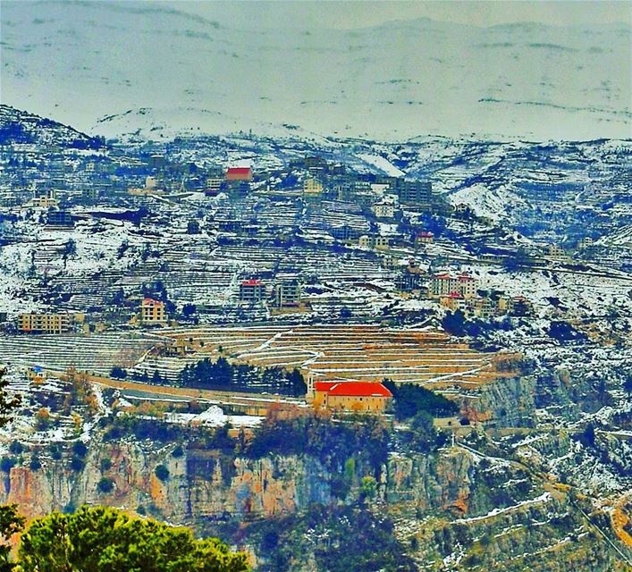 White Lebanon ❄❄❄ | Like my photography Facebook page ╰▶ Abed El Rahman... (Bsharre, Kadisha Valley)