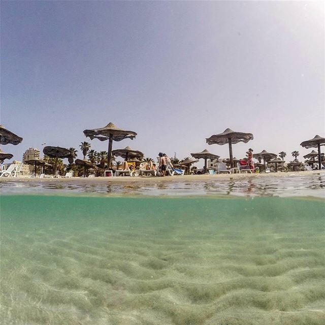 White sand and clear waters ... lebanon  tyr  resthousetyr  ig_lebanon ... (Rest House Tyr Hotel & Resort)