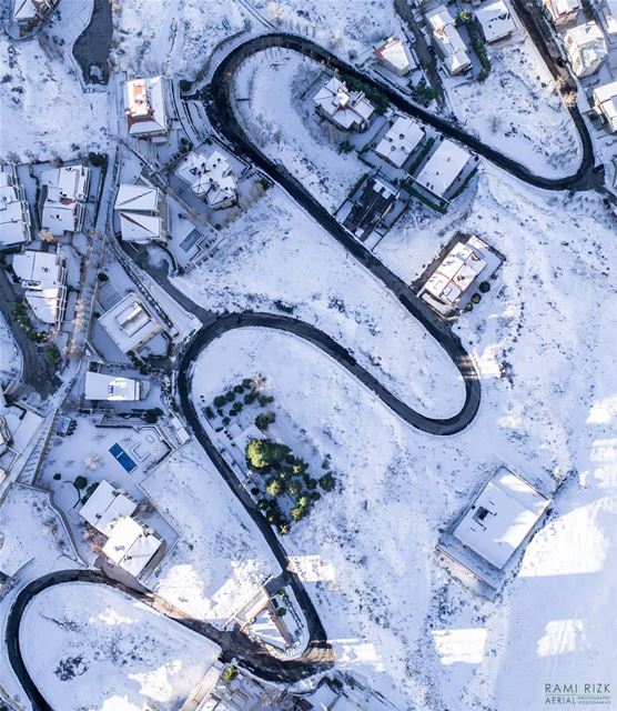 White Wonderland ❄️...  mzaar  kfardebian  lebanon  dji  drones ... (Mzaar Kfardebian)